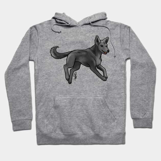 Dog - Carolina Dog - Black Hoodie by Jen's Dogs Custom Gifts and Designs